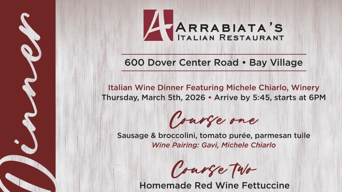 Italian WIne Dinner at Arrabiata Bay Village